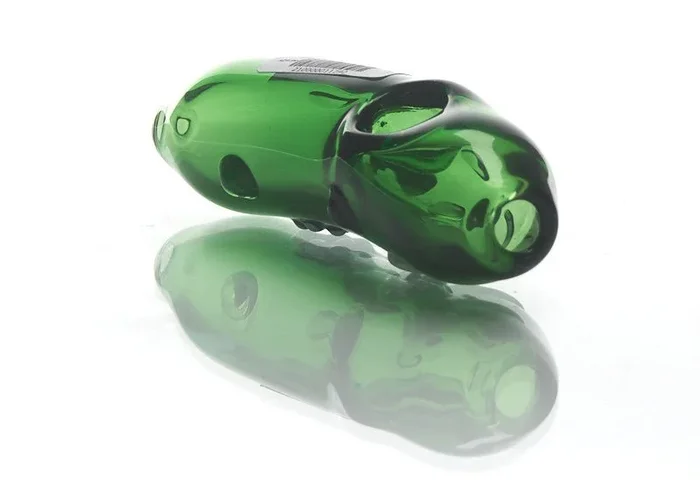 Crush Glass Mini Pickle Hand Pipe