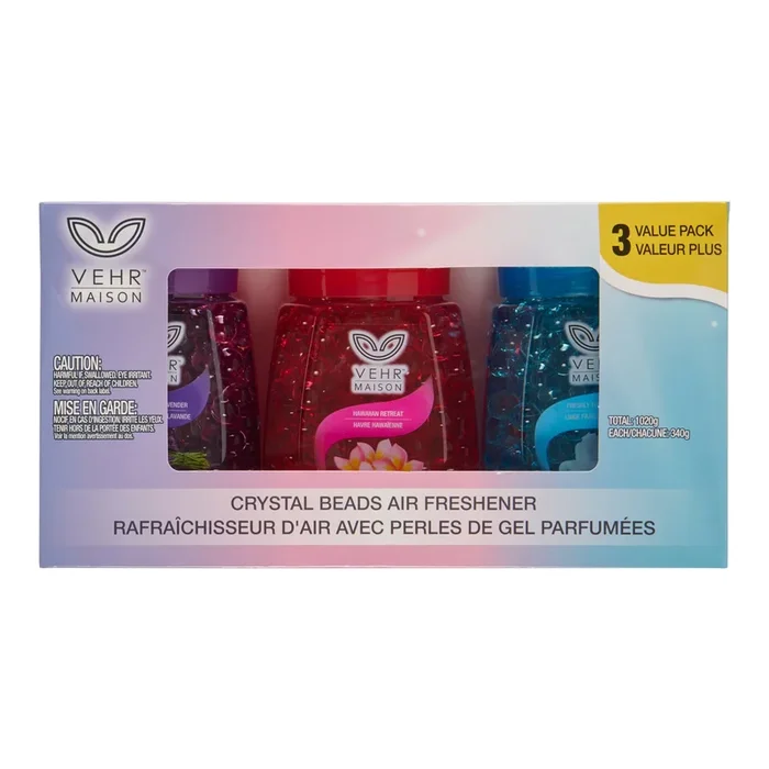 Crystal Beads Air Freshener, 3-Pack