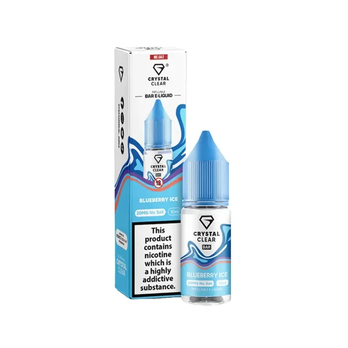 Crystal Clear Blueberry Ice 10ml Nic Salt E-liquid