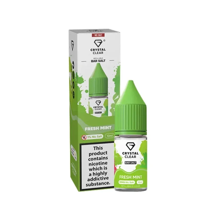 Crystal Clear Fresh Mint 10ml Nic Salt E-liquid
