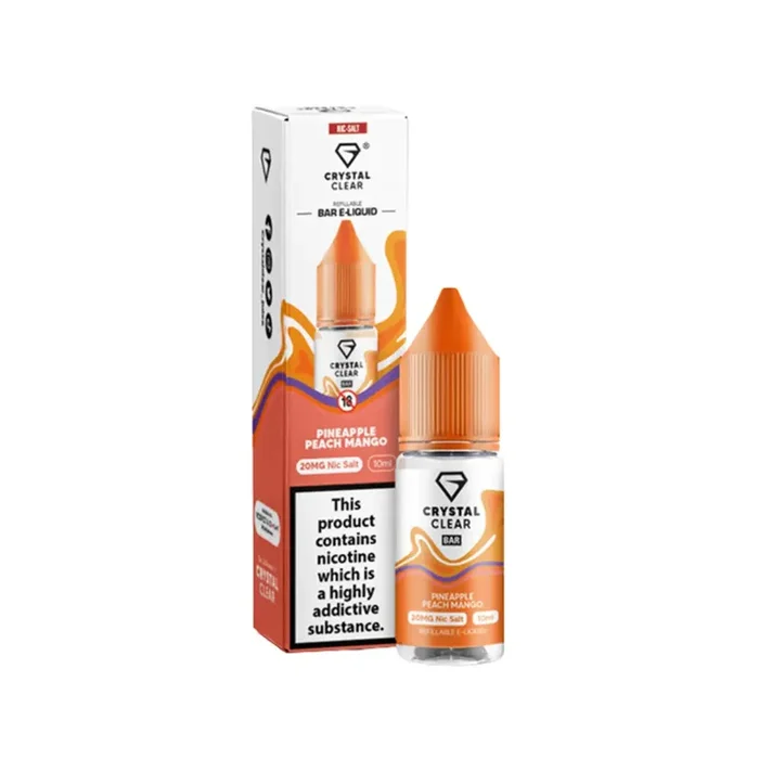 Crystal Clear Pineapple Peach Mango 10ml Nic Salt E-liquid