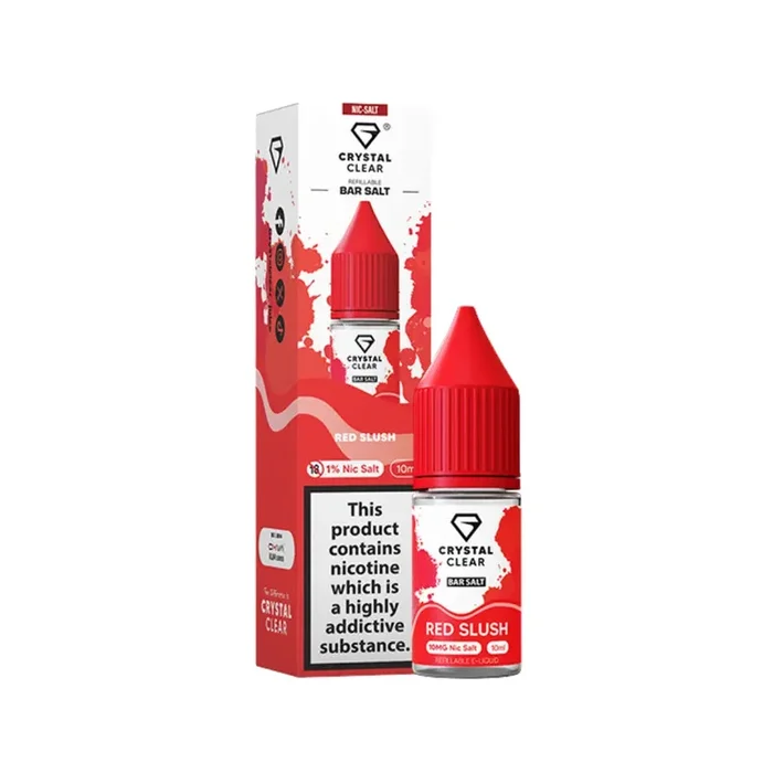 Crystal Clear Red Slush 10ml Nic Salt E-liquid