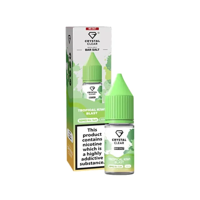 Crystal Clear Tropical Kiwi Blast 10ml Nic Salt E-liquid