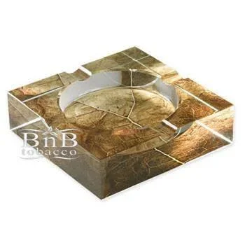 Crystal Tobacco Leaf Cigar Ashtray