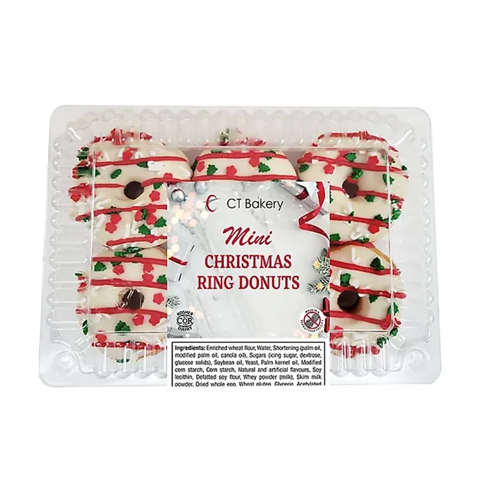 CT Bakery Mini Christmas Donuts, 6-Pack, 228 g