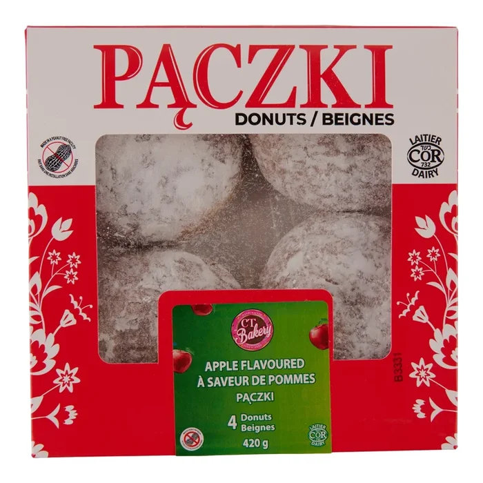 CT Bakery Paczki Donuts pommes, emb. de 4, 420 g
