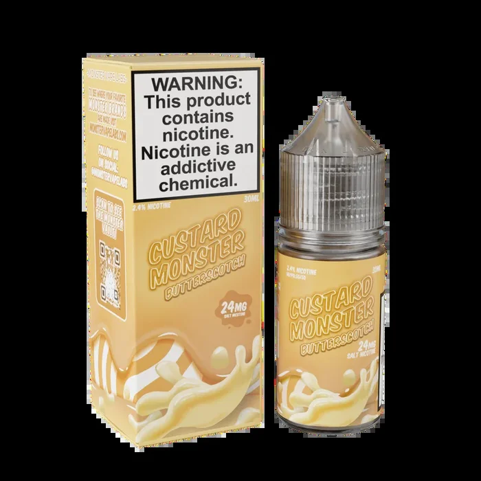 Custard Monster Salt – Butterscotch – 30ML E-Liquid