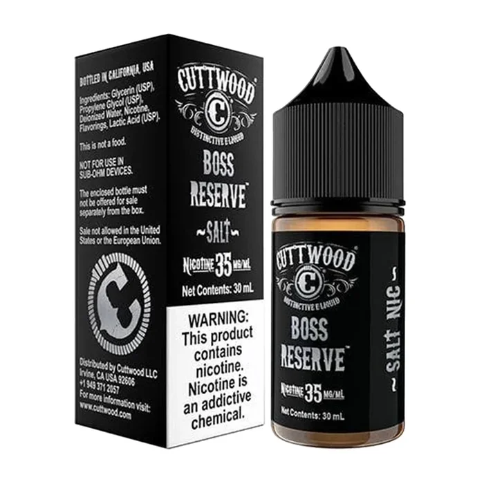 CUTTWOOD Salt – Boss Reserve – 30ML E-Liquid