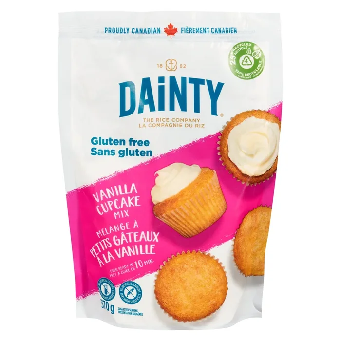 Dainty Vanilla Cupcake Mix Gluten-Free, 370 g