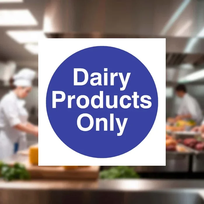 Dairy Products Only Sign