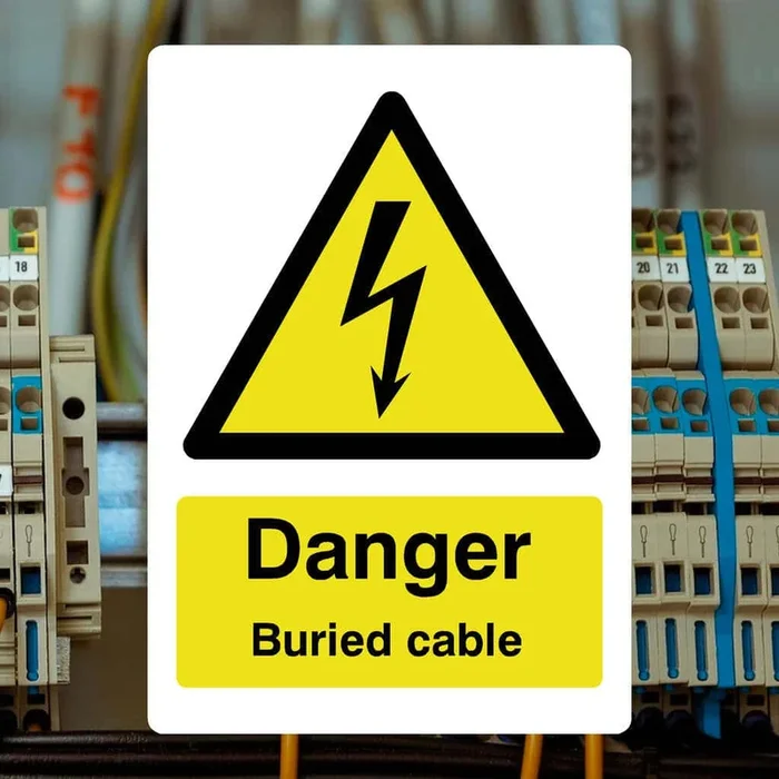 Danger Buried Cable Sign