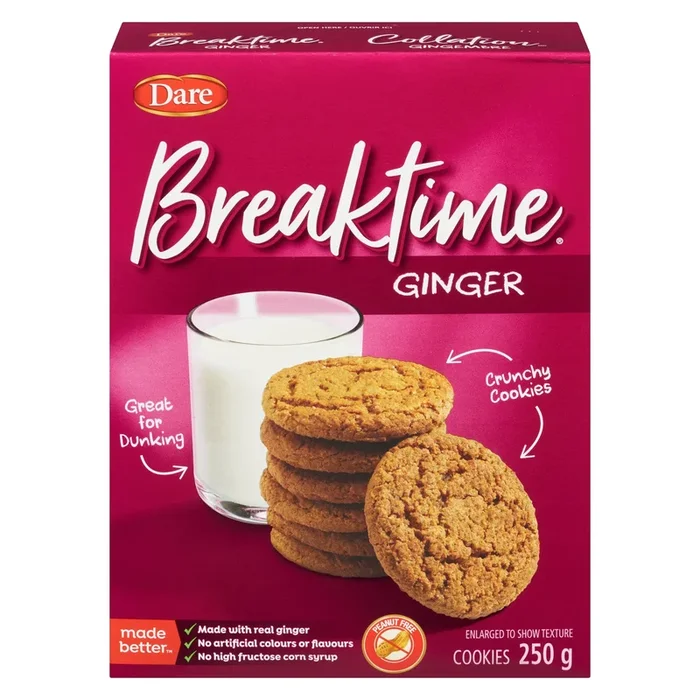 Dare Breaktime Crunchy Ginger Cookies, 250-g