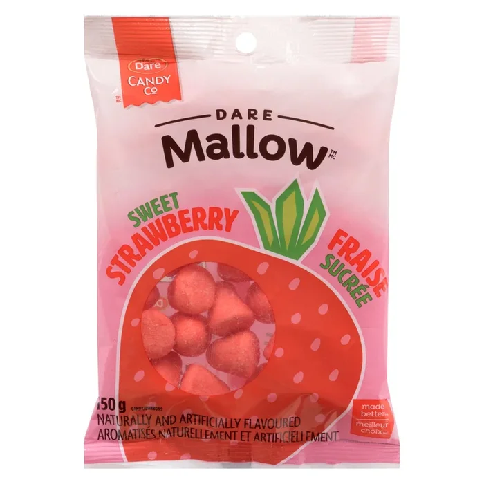 Dare Candy Co Dare Mallow Candy Sweet Strawberry, 150 g
