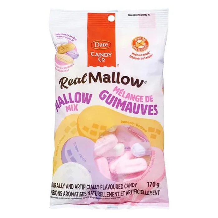 Dare Candy Co Real Mallow Naturally and Artificially Flavoured Mallow Mix Candy, 170-g