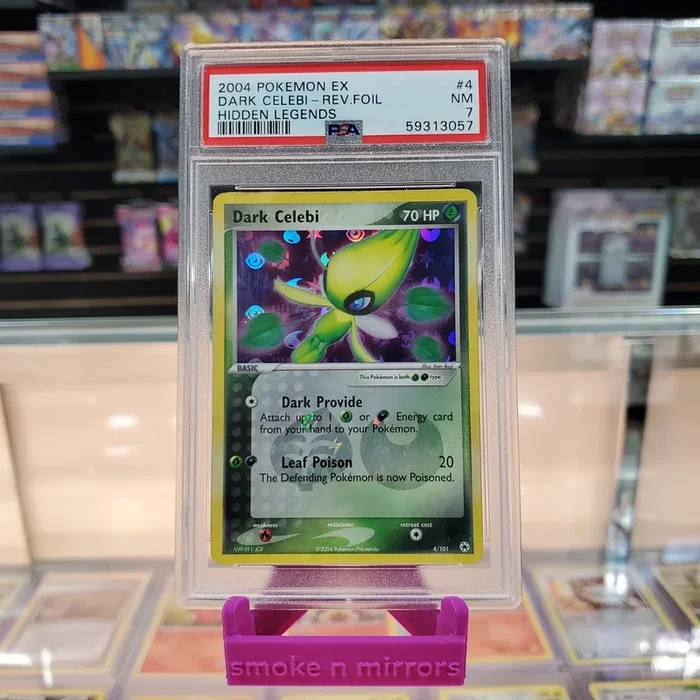 Dark Celebi – EX: Hidden Legends Reverse Holofoil: PSA 7