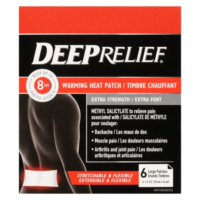Deep Relief Regular Strength Warming Heat Patch – 6pk.