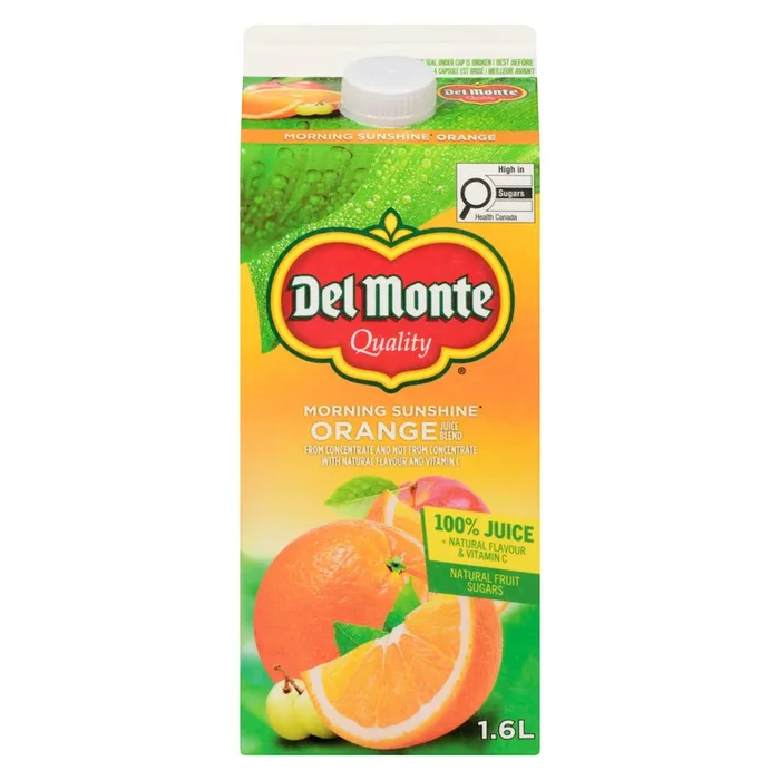 Del Monte Morning Sunshine Orange Juice Blend, 1.6 L