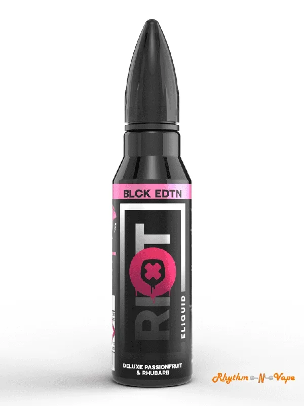 Deluxe Passionfruit and Rhubarb BLCK EDTN Riot Squad 50ml Twin Pack