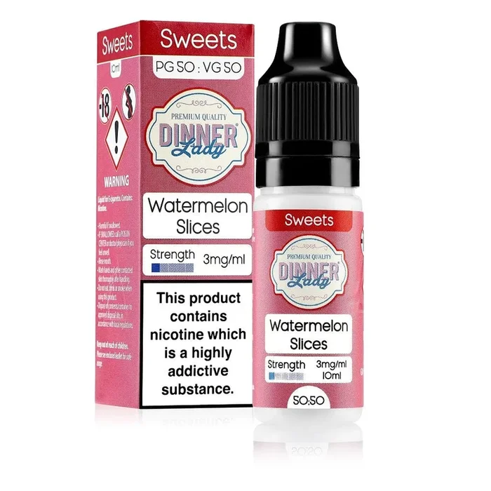 Dinner Lady 10ml E-Liquid – Watermelon Slices