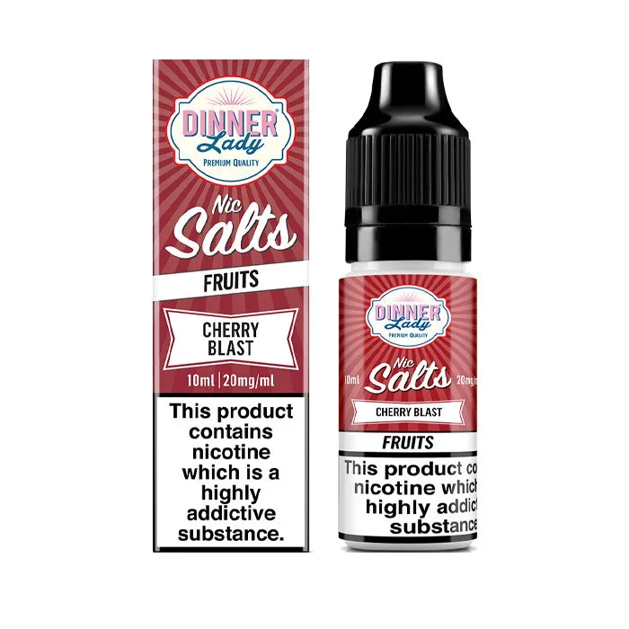 Dinner Lady Cherry Blast 10ml Nic Salt E-Liquid