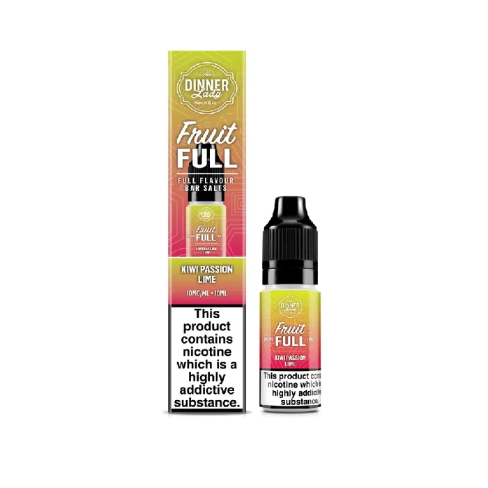 Dinner Lady Fruit Full Kiwi Passion Lime 10ml Nic Salt