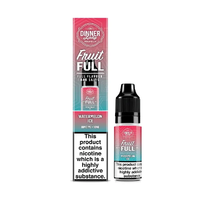Dinner Lady Fruit Full Watermelon Ice 10ml Nic Salt