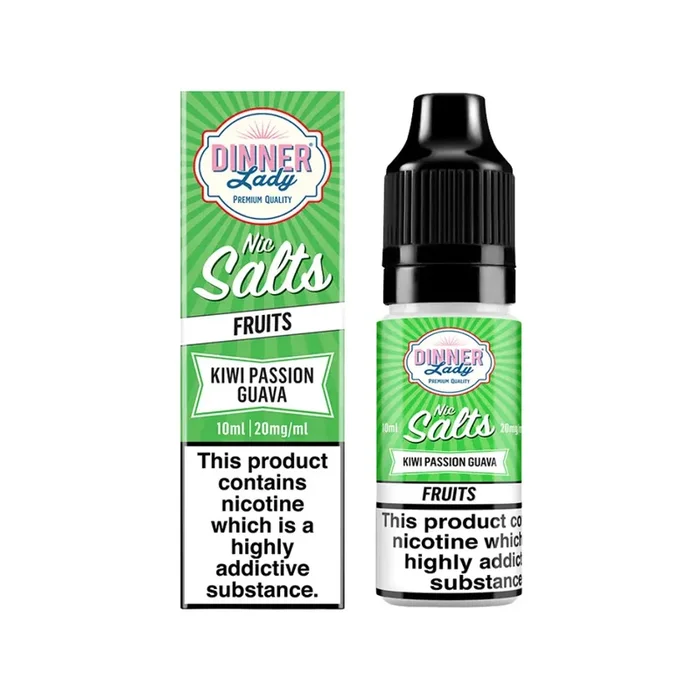 Dinner Lady Kiwi Passion Guava 10ml Nic Salt