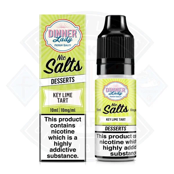Dinner Lady Nic Salt – Desserts – Key Lime Tart 10ml