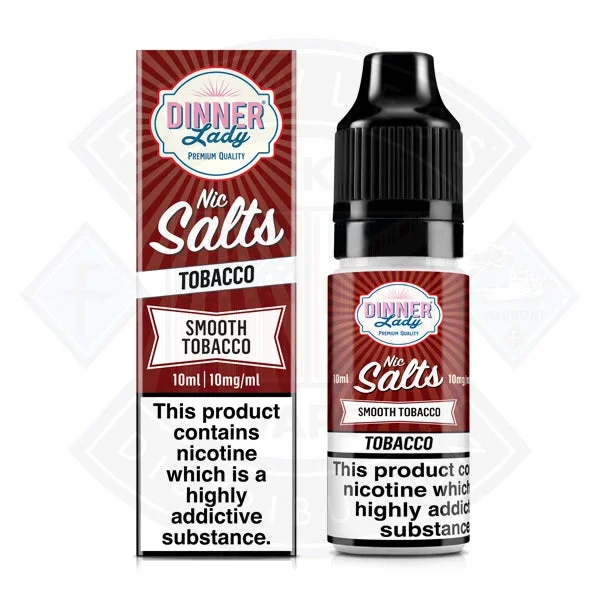 Dinner Lady Nic Salt – Tobacco – Smooth Tobacco 10ml