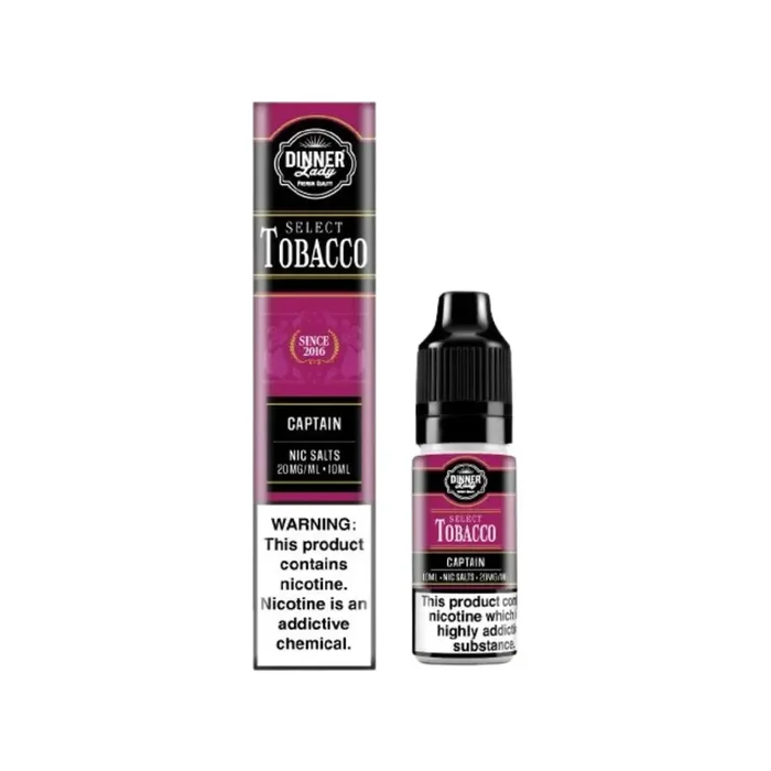 Dinner Lady Select Tobacco Captain 10ml Nic Salt