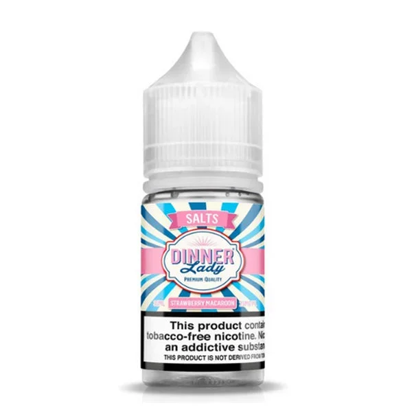 Dinner Lady Strawberry Macaroon TFN 30mL Salt Nicotine Vape Juice