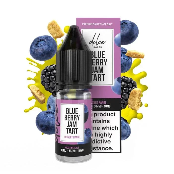 Dolce Salts Blueberry Jam Tart – 10ml Nicotine Salt E-Liquid