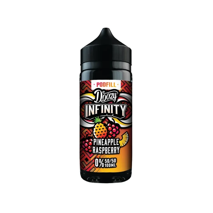 Doozy Infinity Pod Fill 50/50 Pineapple Raspberry 100ml Shortfill