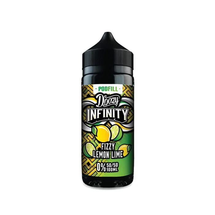 Doozy Vape Co Infinity Fizzy Lemon Lime 50/50 Shortfill E-Liquid 100ml