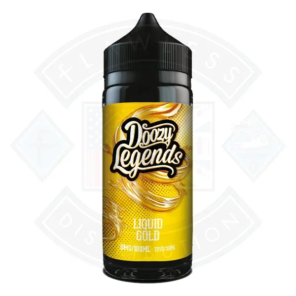 Doozy Vape Legends- Liquid Gold 0mg 100ml Shortfill