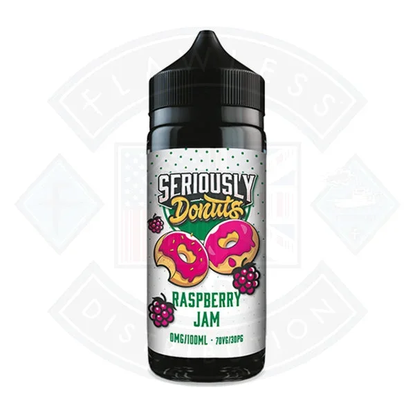Doozy Vape Seriously Donuts Raspberry Jam 0mg 100ml Shortfill