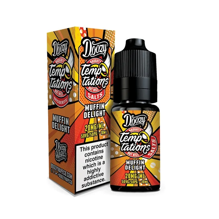 Doozy Vape Temptations Muffin Delight 10ml Nic Salt E-Liquid