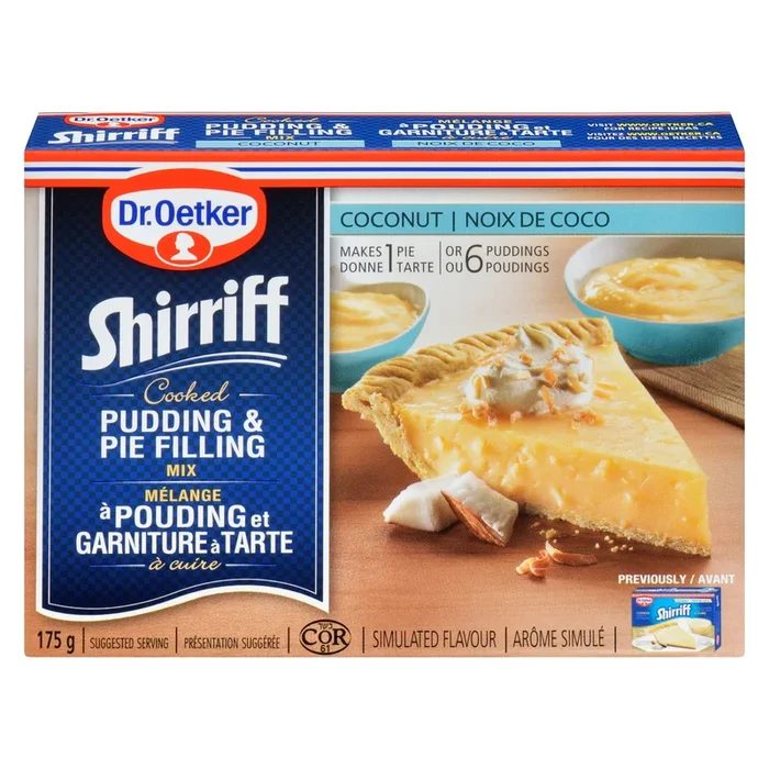 Dr. Oetker Shirriff Cooked Coconut Pudding & Pie Filling Mix, 175-g