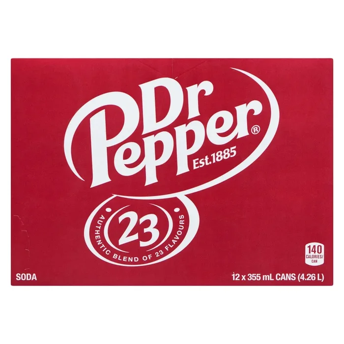 Dr Pepper, 12-Pack, 355 ml