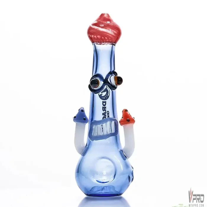 Dragon Glass Hand Pipe Mushroom Design Spoon – Assorted Colors