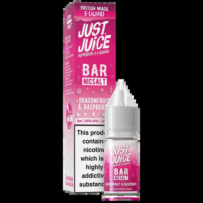 Dragonfruit & Raspberry Bar Nic Salt by Just Juice 10ml