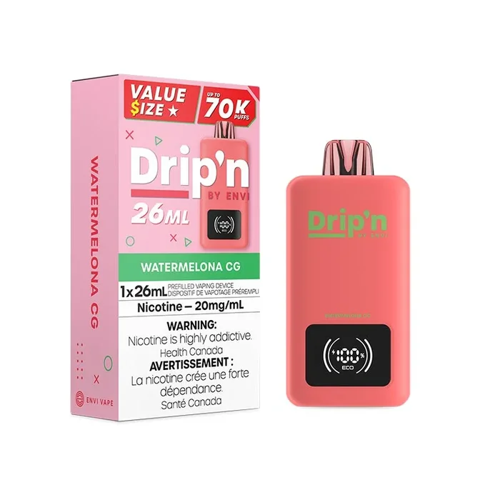 Drip’n by Envi 26ML Disposable – Watermelona CG (ON)