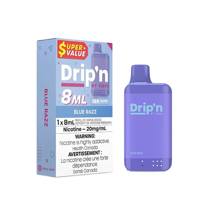 Drip’n by Envi 8ML Disposable – Blue Razz (AB)