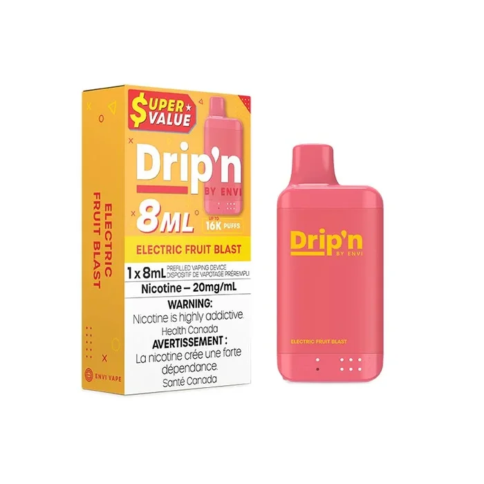 Drip’n by Envi 8ML Disposable – Electric Fruit Blast (AB)