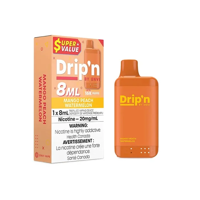 Drip’n by Envi 8ML Disposable – Mango Peach Watermelon