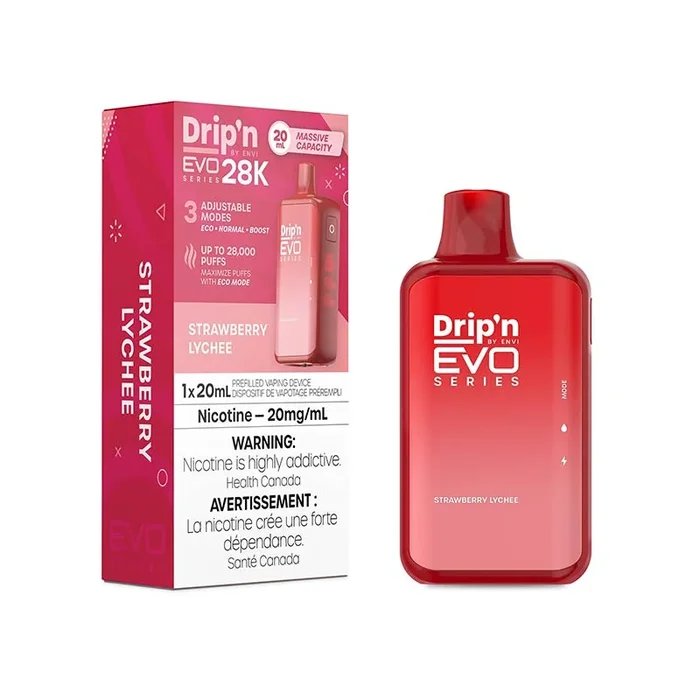 Drip’n by Envi EVO Series 28K Disposable – Strawberry Lychee (ON)