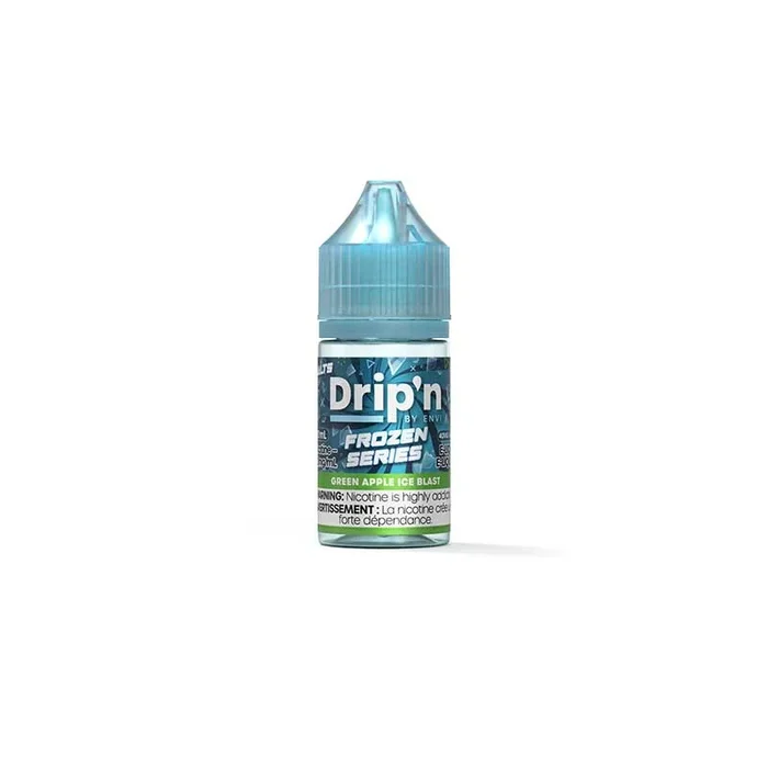 Drip’n by Envi Frozen Salt Juice – Green Apple Ice Blast (ON)