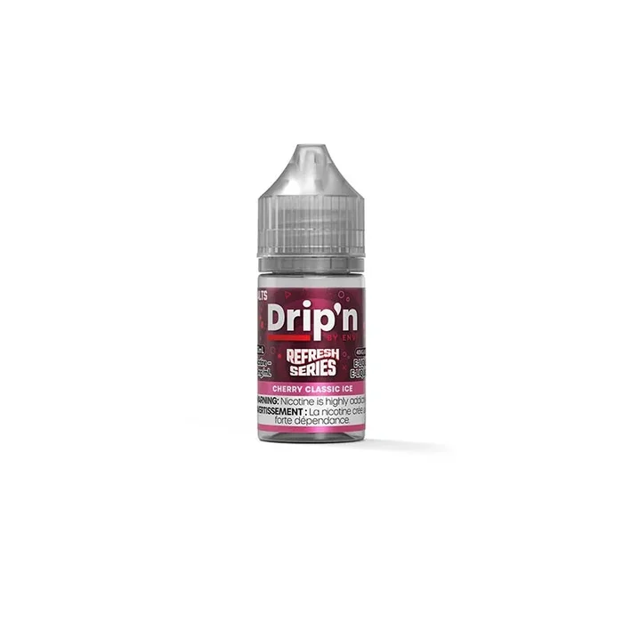 Drip’n by Envi Refresh Salt Juice – Cherry Classic Ice (ON)