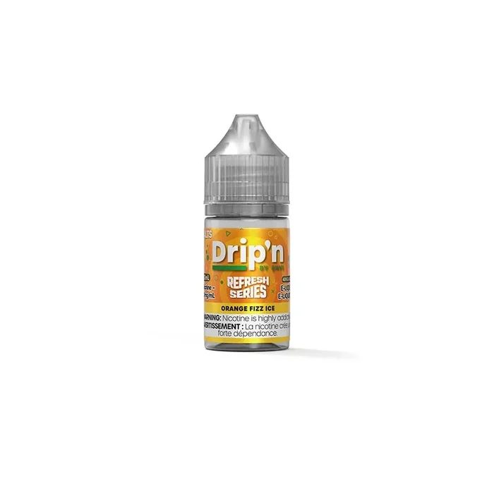 Drip’n by Envi Refresh Salt Juice – Orange Fizz Ice (ON)