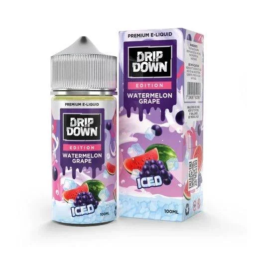 DRIP DOWN EDITION WATERMELON GRAPE ICE FREE BASE 100ML